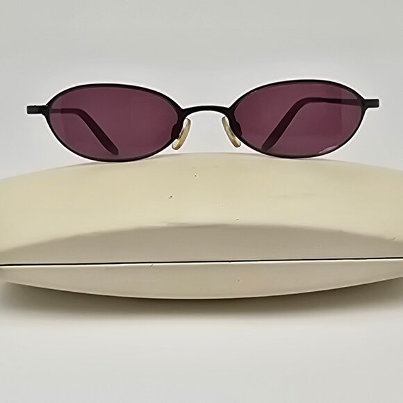 Anne Klein AK7502 703 Deep Purple Frame Deep Purple Lens Sunglasses w/ Case 49mm - Picture 1 of 16
